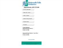 Tablet Screenshot of buttermilkfallspediatrics.com